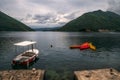 Montenegro. View of the Bosko-Kotor Bay. Royalty Free Stock Photo